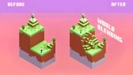 World blending in Minecraft (image via Mojang)